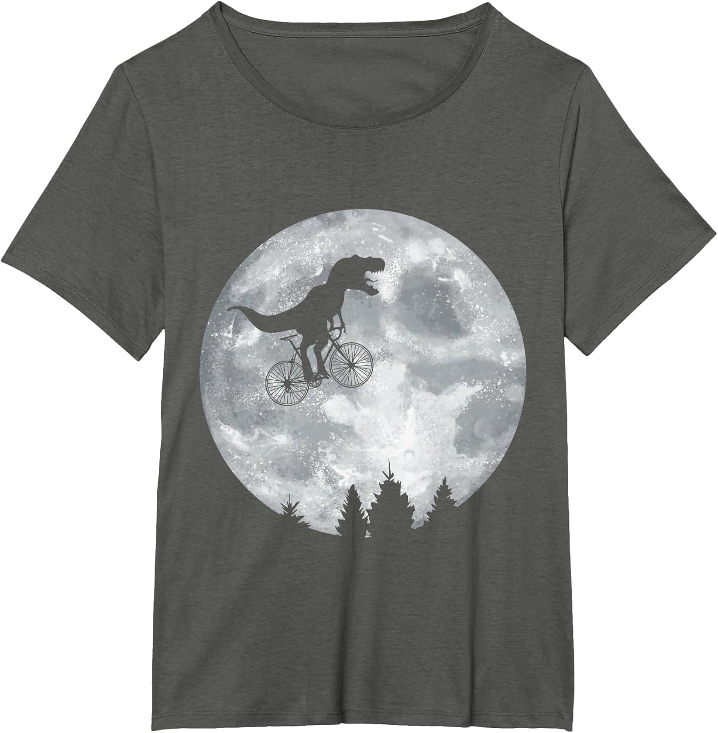Dino Trex Riding Moon Bike Halloween Lunar Cycling