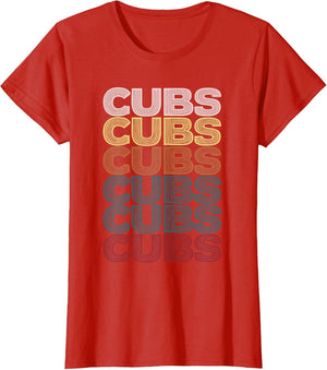 Retro Cubs Name Throwback Vintage