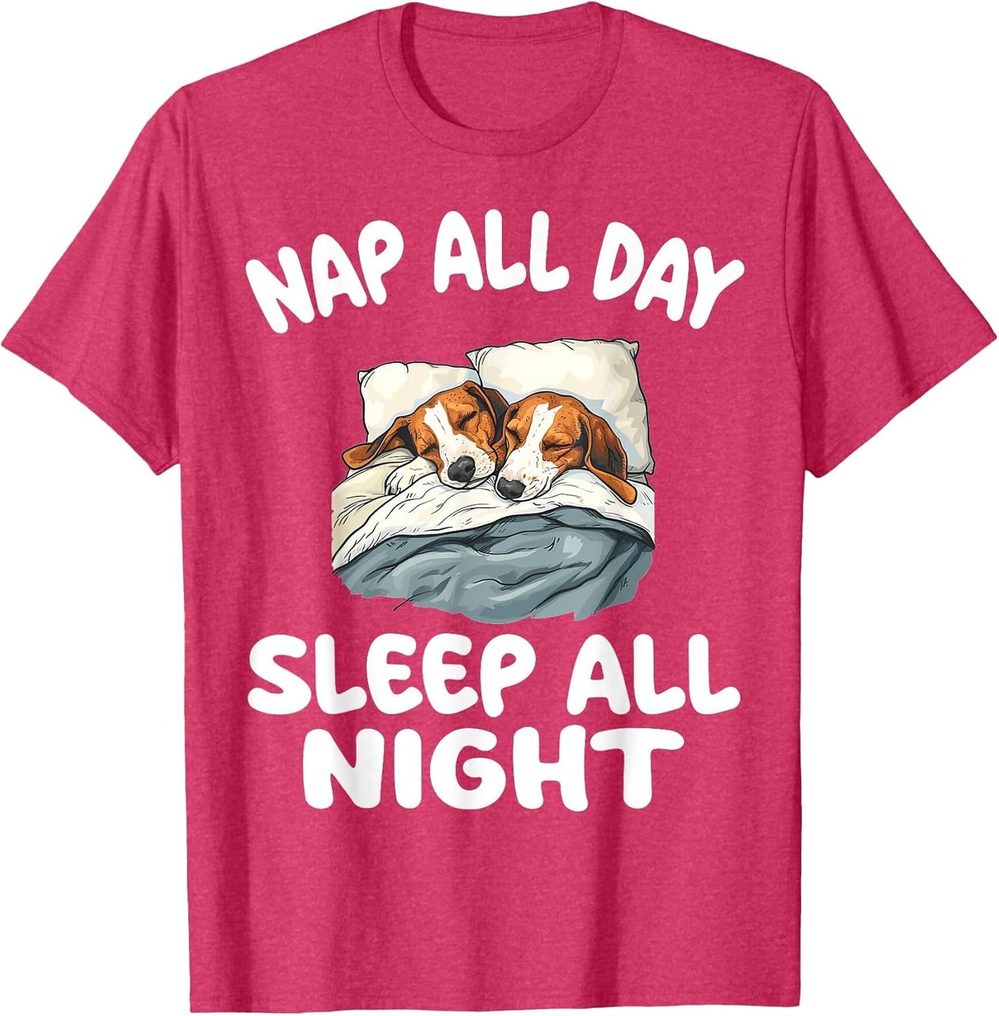 Cute American Foxhound Nap All Day Sleep All Night Pajamas