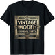 Vintage Model Original Parts Funny Aging Design