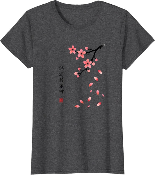 Japanese Cherry Blossom Memories Zen Art Apparel