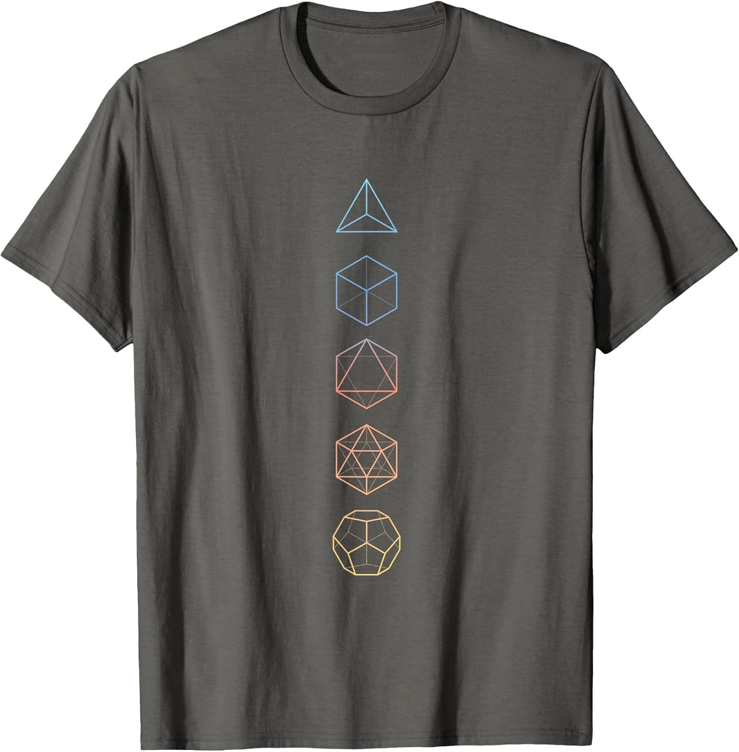 Pastel Colour Platonic Solid - Sacred Geometry