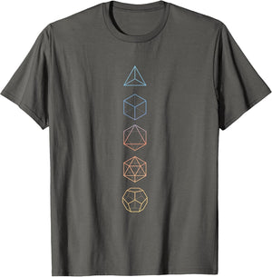 Pastel Colour Platonic Solid - Sacred Geometry