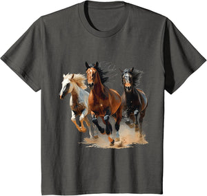 Vintage Horses Lover Graphic Women Boys Girls