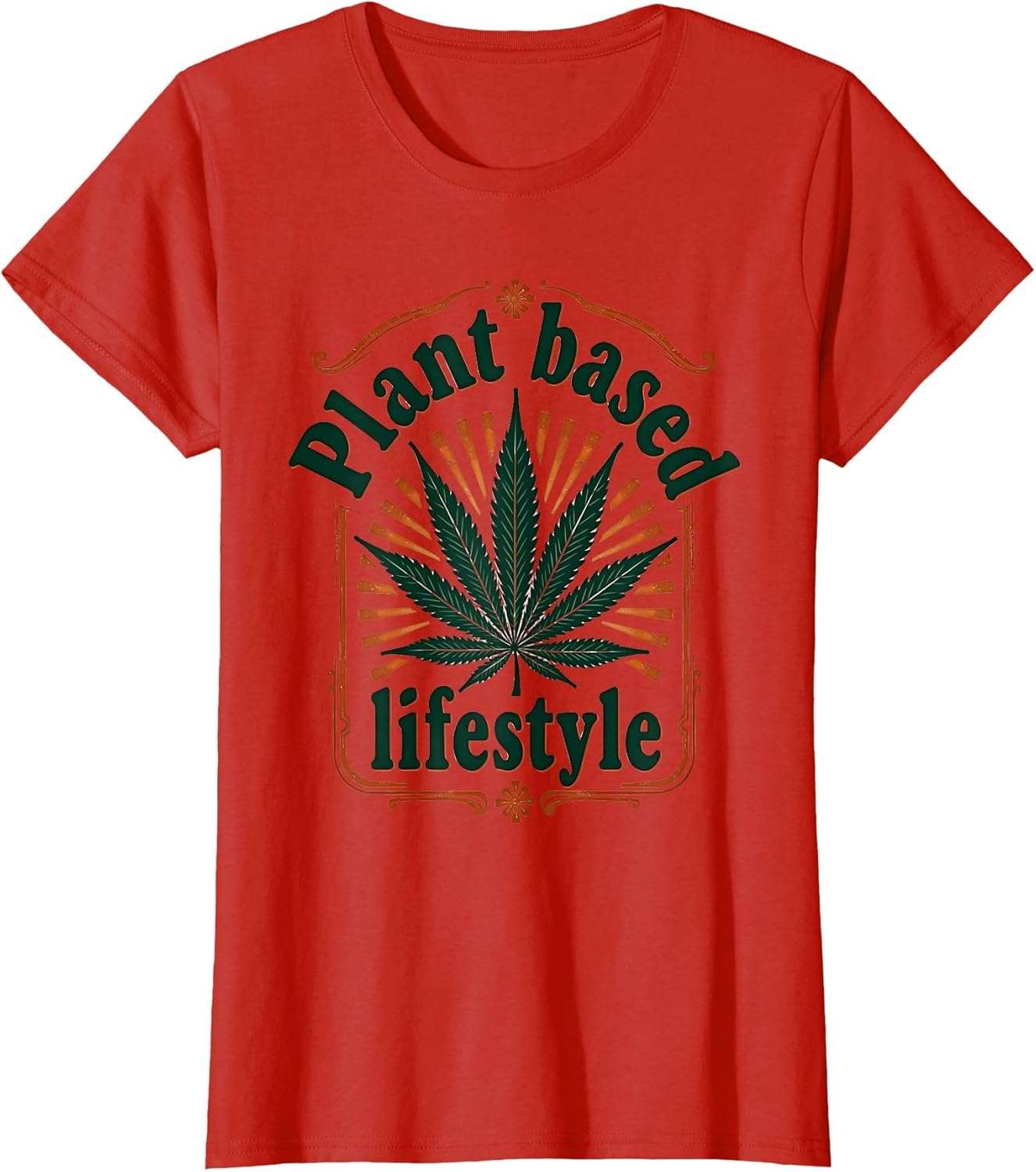 Plant Based Lifestyle Weed Cannabis Leaf Design