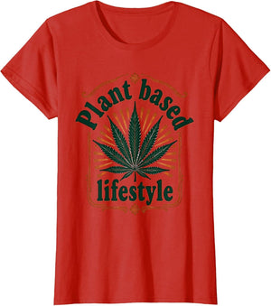 Plant Based Lifestyle Weed Cannabis Leaf Design