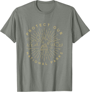 Protect Our National Parks Hiking Camping Outdoors Shirt