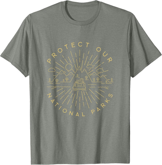 Protect Our National Parks Hiking Camping Outdoors Shirt