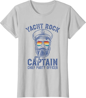 Yacht Rock Captain Pontoon Boat Party Sailor Boating