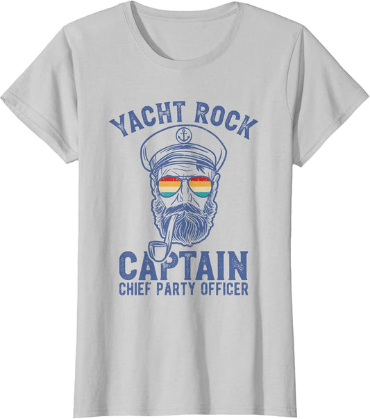 Yacht Rock Captain Pontoon Boat Party Sailor Boating