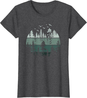 Vintage Forest Trees Wildlife Nature