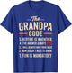 The Grandpa Code Fun Rules Funny Grandpa Grandchildren Joke