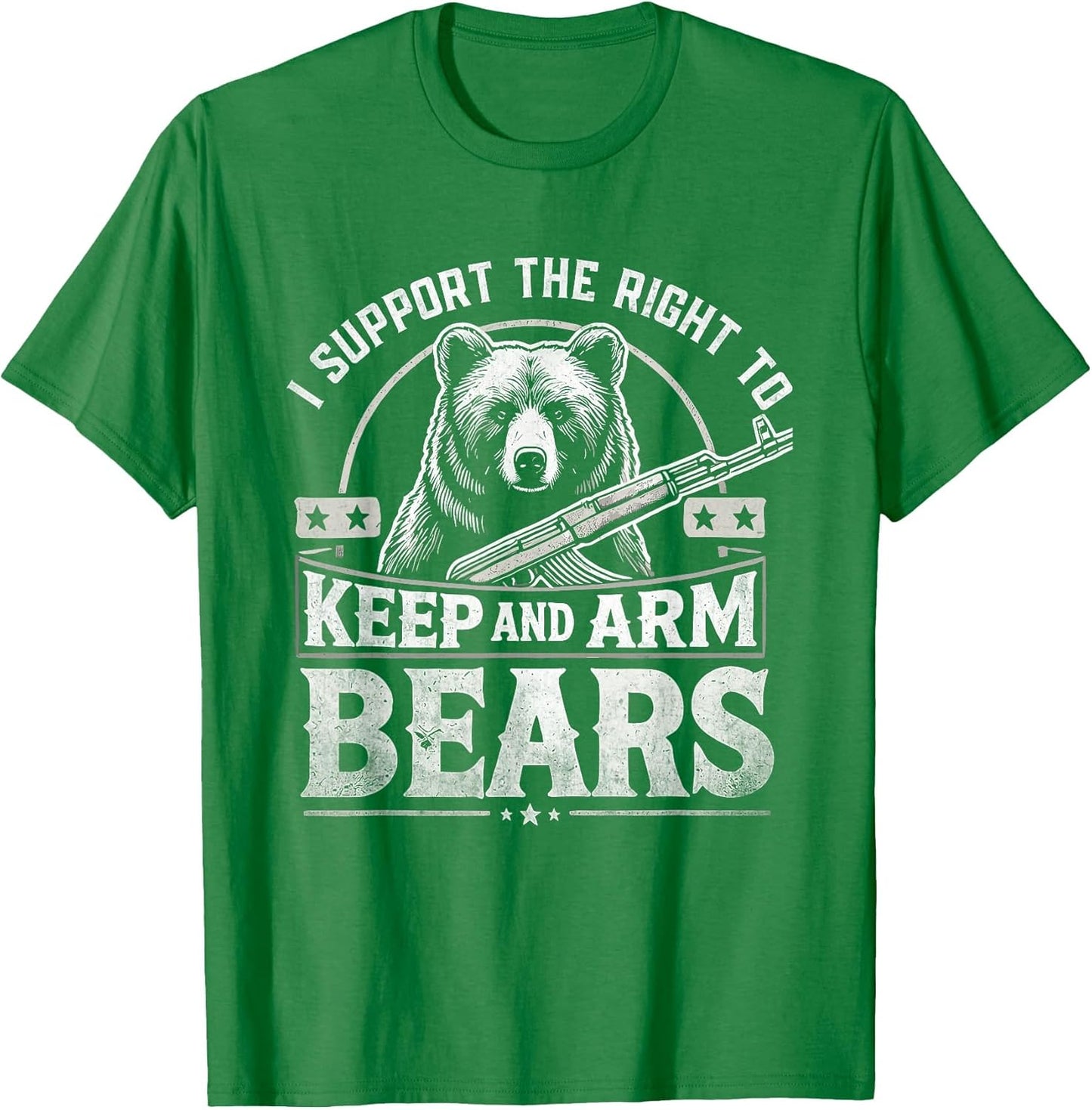 I Support The Right to Keep and Arm Bears Funny Meme Design