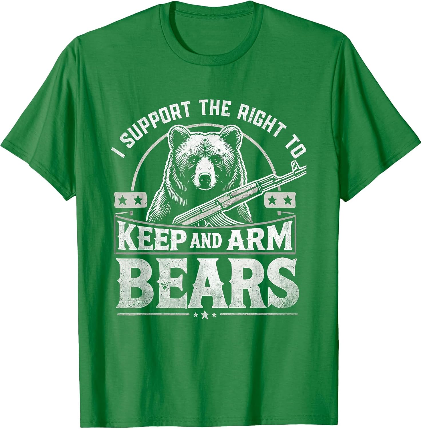 I Support The Right to Keep and Arm Bears Funny Meme Design