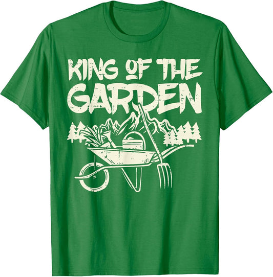 King of The Garden Cool Gardening Gardener Grandpa Dad Men