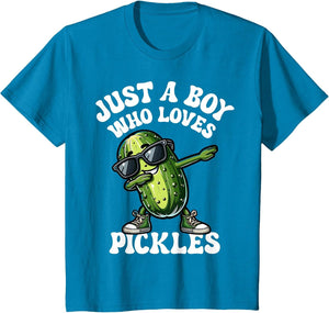 Just A Boy Who Loves Pickles Funny Pickle Birthday Party Kid