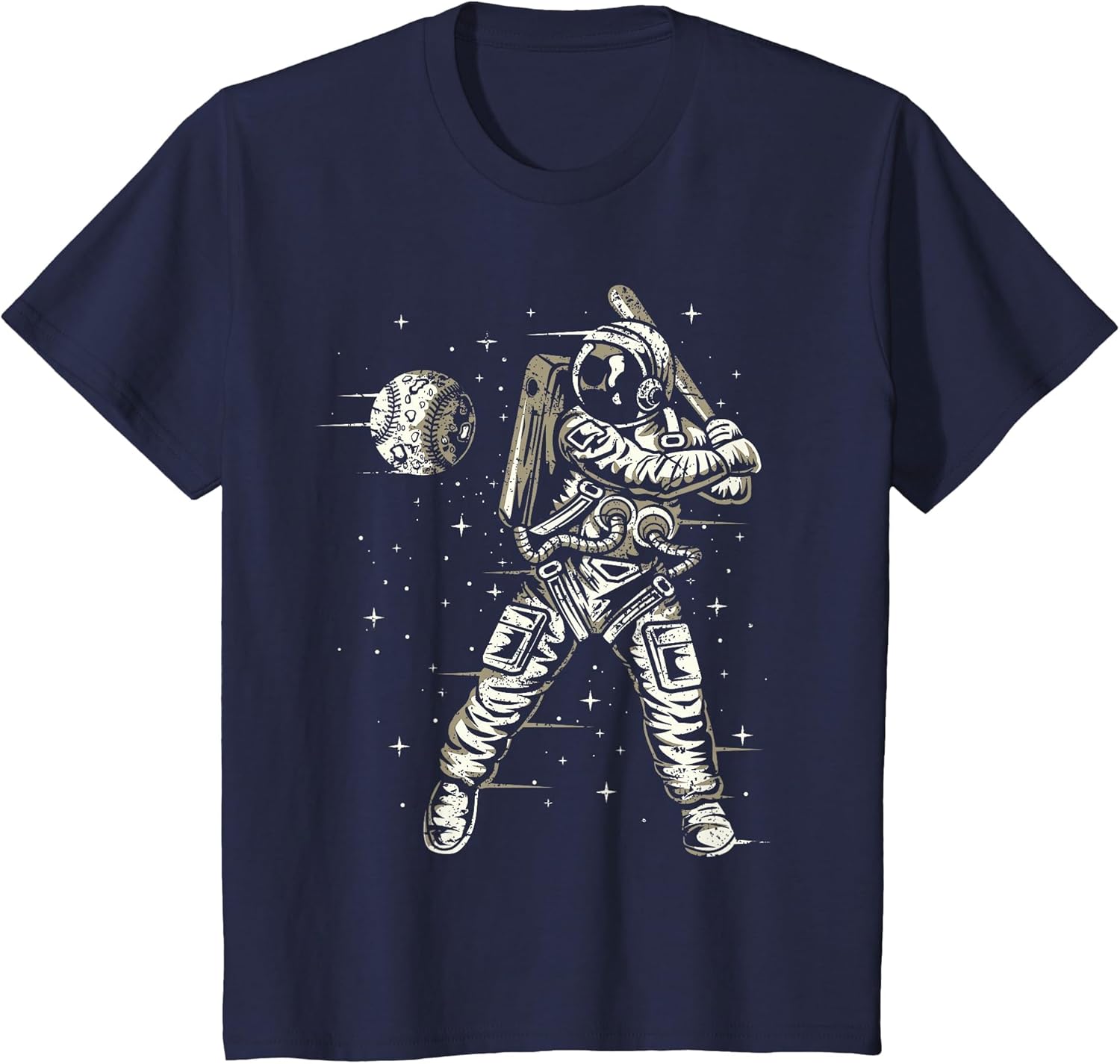 Vintage Retro Baseball Astronaut Boys Men Space Baseball