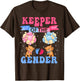 Keeper of The Gender Reveal Cute Bear Balloons Pink Or Blue