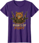Funny Army Cat with Gun Soldier Fighter Kitty Paws of Fury
