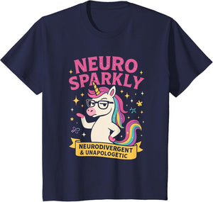 Neuro Sparkly Autism Awareness Neurodivergent ADHD Unicorn