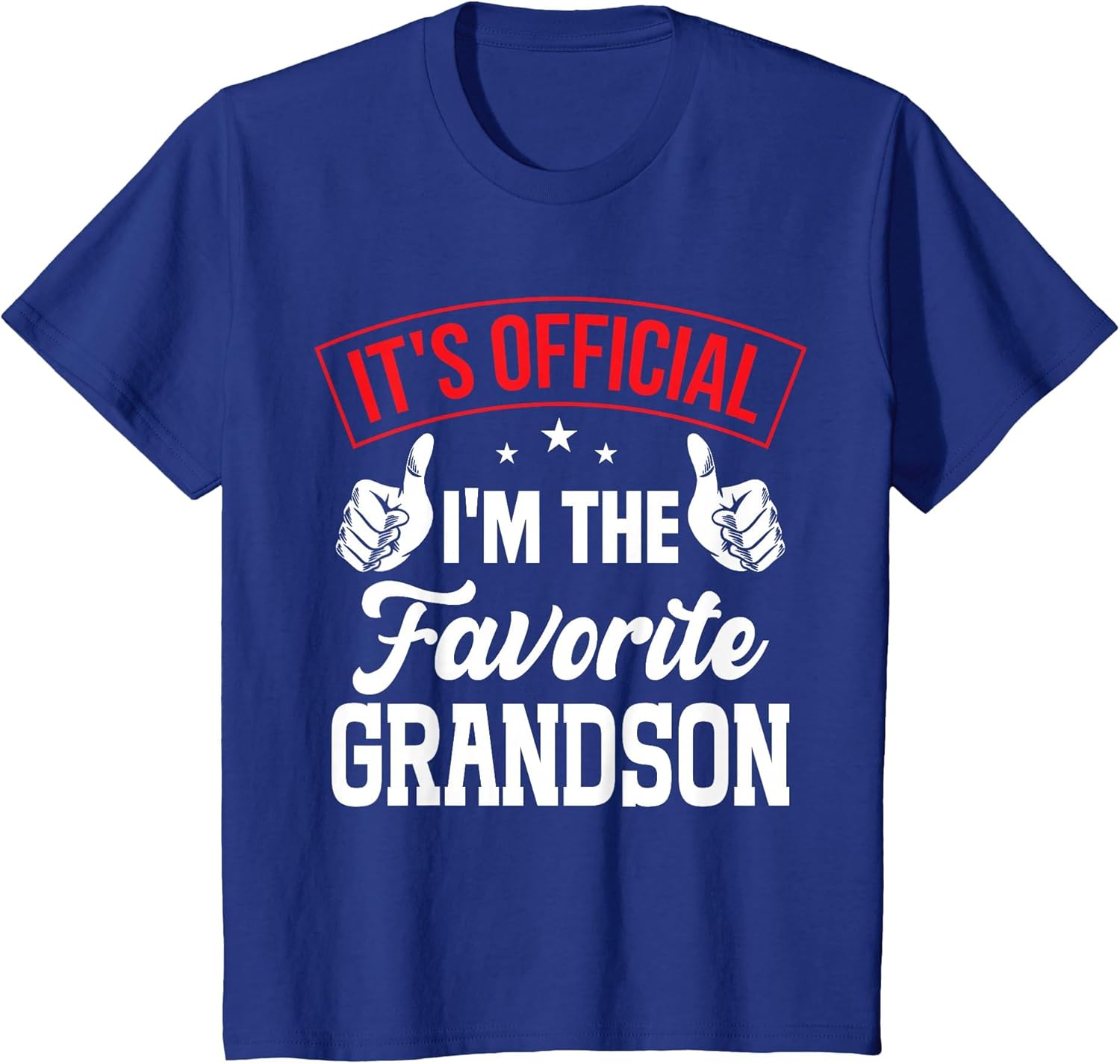 It's Official I'm The Favorite Grandson Funny Vintage