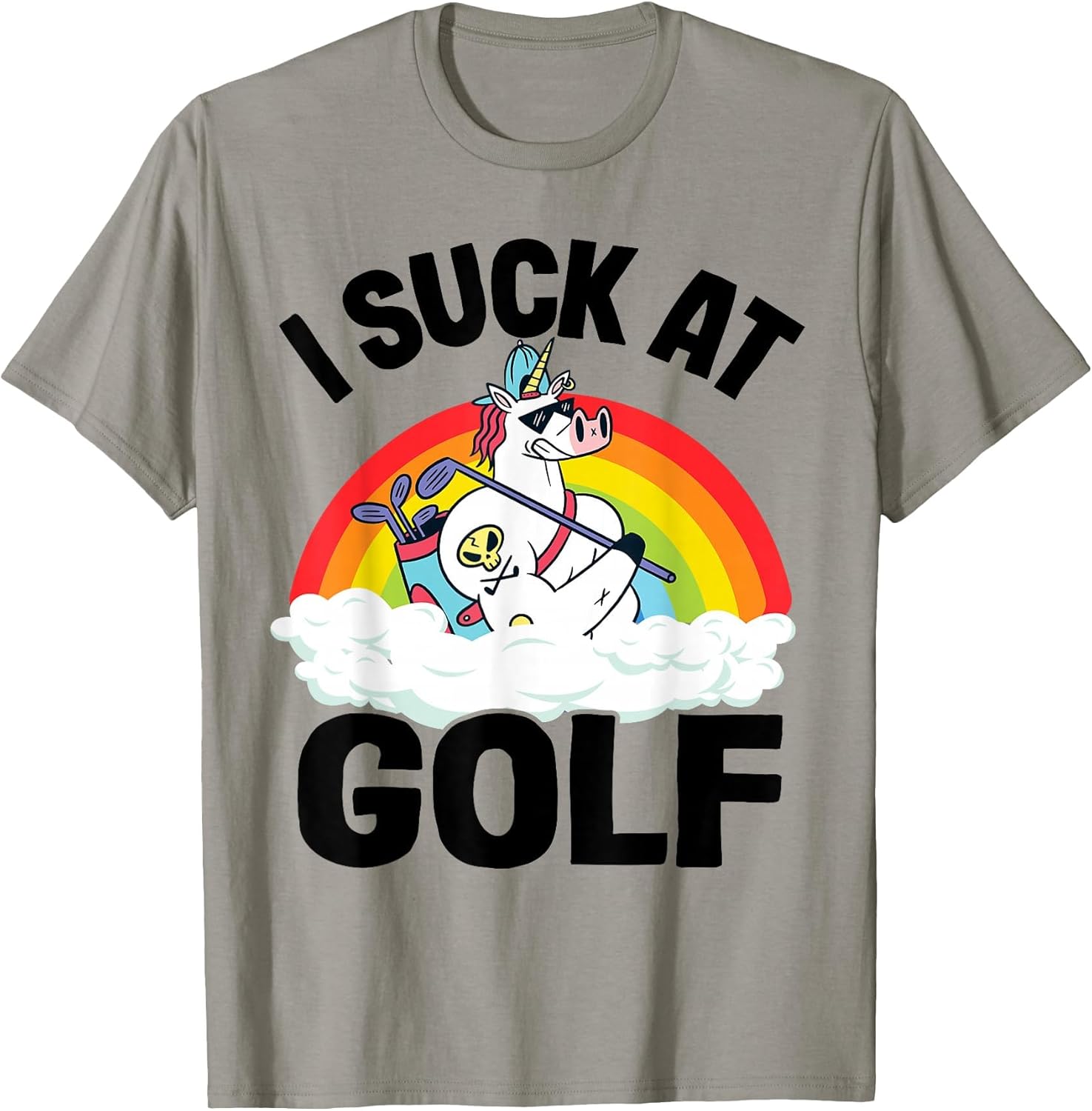 I Suck At Golf Funny Golf Loser Unicorn Sarcastic Golfing