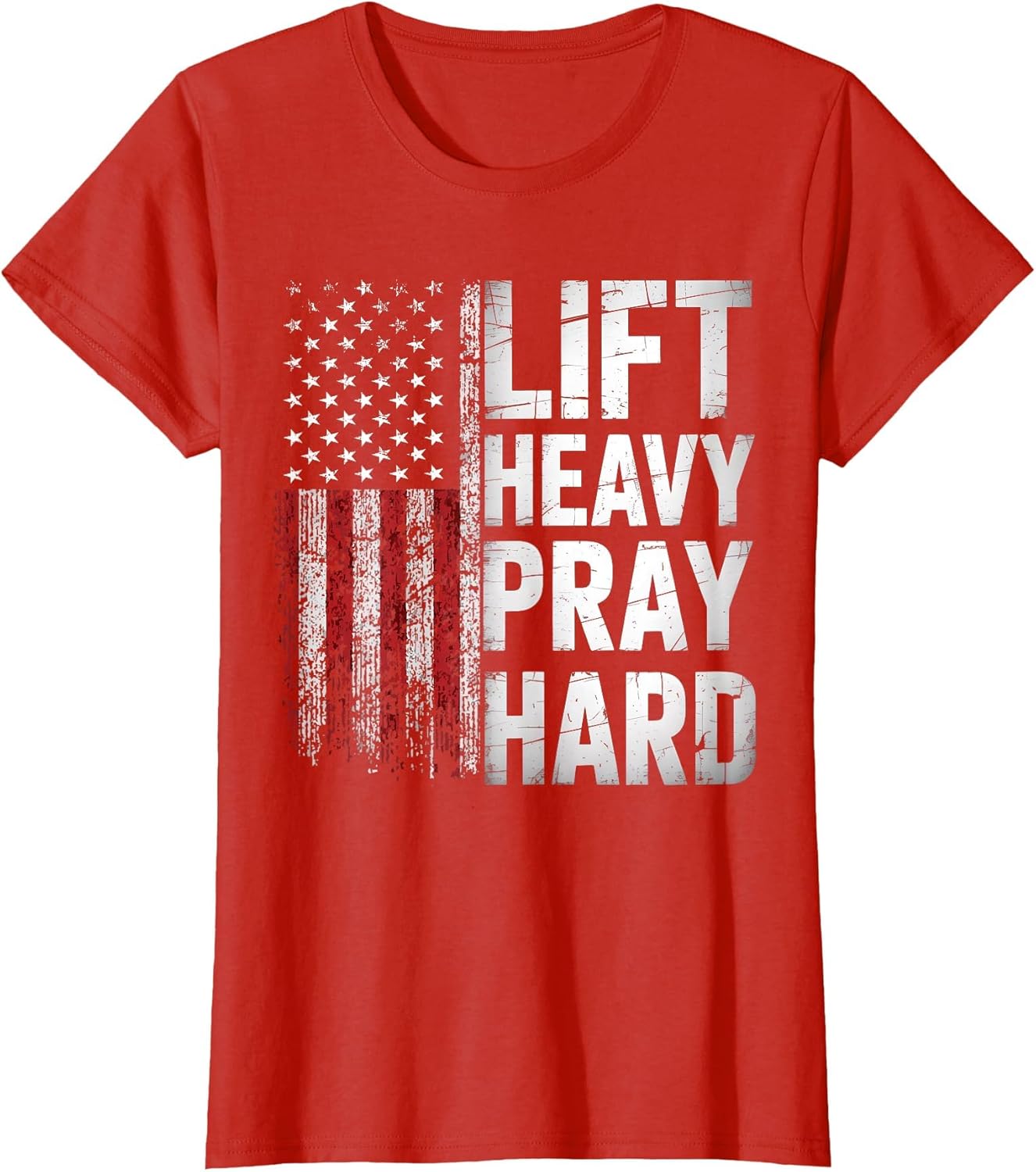 Lift Heavy Pray Hard Funny Gym Christian Lifting Men Women
