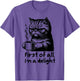 Funny Cat Coffee Sarcastic Women's First of All Im a Delight