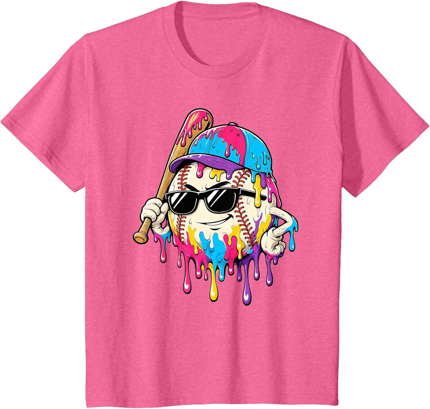Baseball Drip Lifestyle Ice Cream Funny