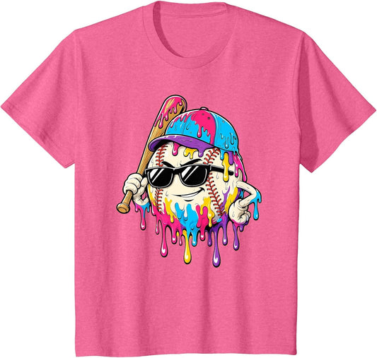 Baseball Drip Lifestyle Ice Cream Funny