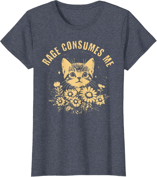 Rage Consumes Me Cute Cat Meme