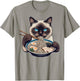 Siamese Cat Eating Ramen Japanese Noodles