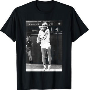 Björn Borg in Action Wimbledon Tennis Tournament 1980