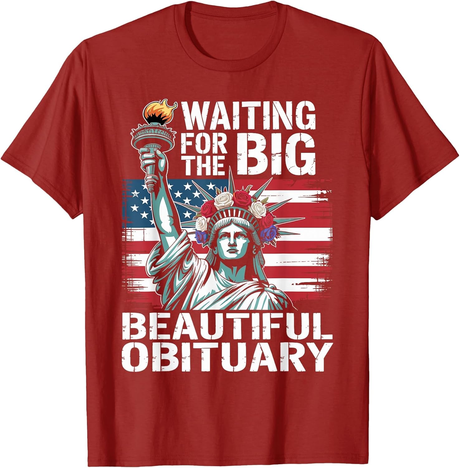 Waiting for The Big Beautiful Obituary Funny Saying Quote