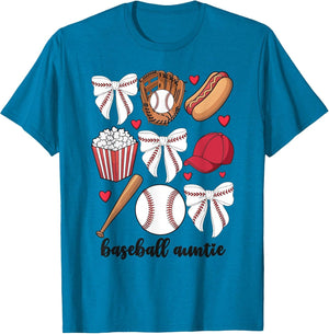 Baseball Auntie Coquette Bow Nephew Baseball Aunt
