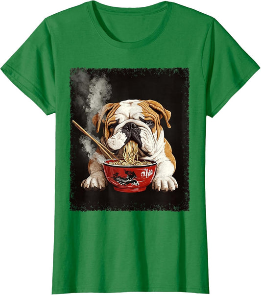 English Bulldog Dog Ramen