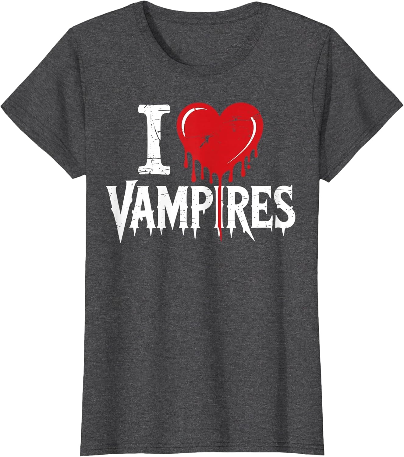 I Love Vampires Red Heart Horror Spooky Ghost Halloween