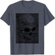 Optical Illusion Skull Stripes Effect & T Shirt Design