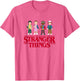 Stranger Things Pixelated Main Characters Group Logo