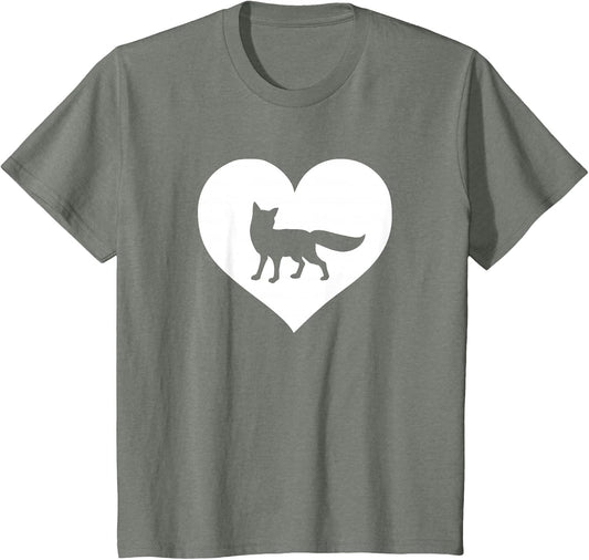 A Cute Purple or Pink Fox , Youth, Olive Heather, Large