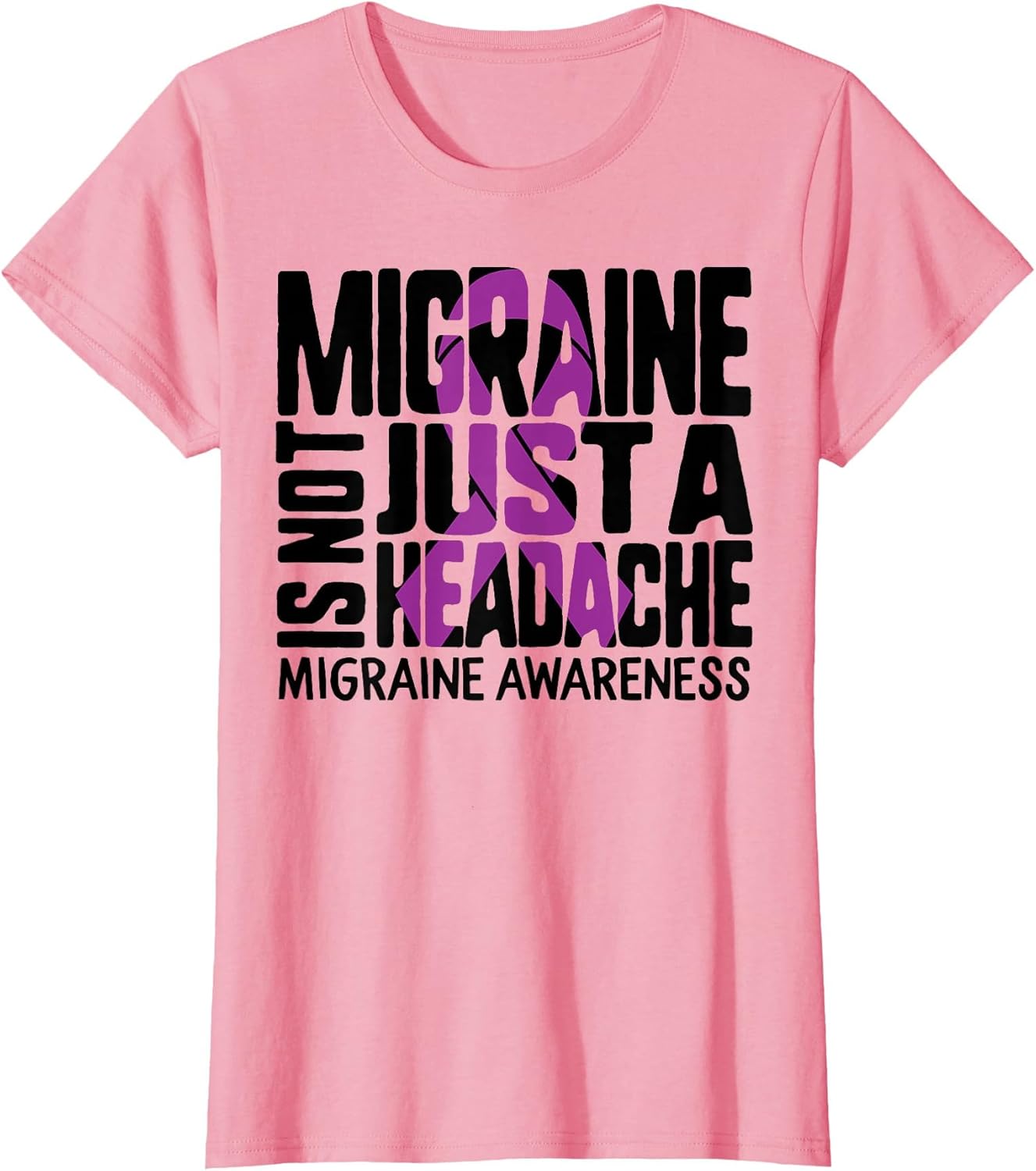 Migraine Awareness Not Just A Headache Purple Ribbon Warrior