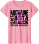 Migraine Awareness Not Just A Headache Purple Ribbon Warrior