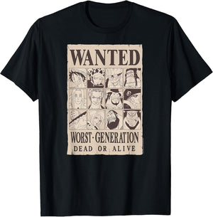 One Piece Anime Worst Generation Wanted Poster Collage