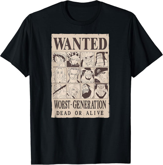 One Piece Anime Worst Generation Wanted Poster Collage