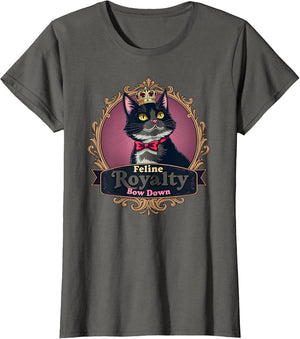 Feline Royalty Bow Down Cat Design