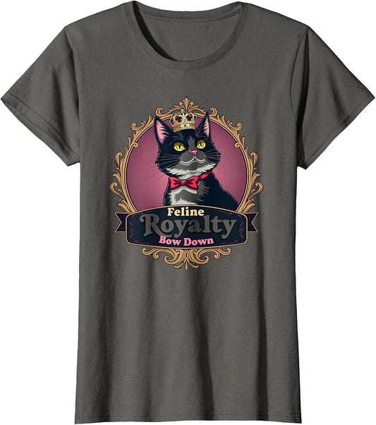 Feline Royalty Bow Down Cat Design
