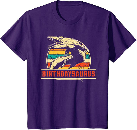 Birthdaysaurus Dinosaur Mosasaurus Funny Kids Birthday
