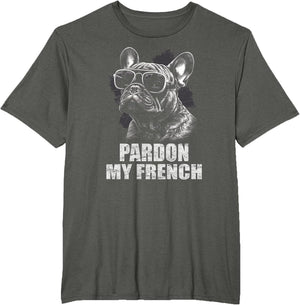 French Bulldog Funny Art with Pardon My French Design