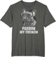 French Bulldog Funny Art with Pardon My French Design