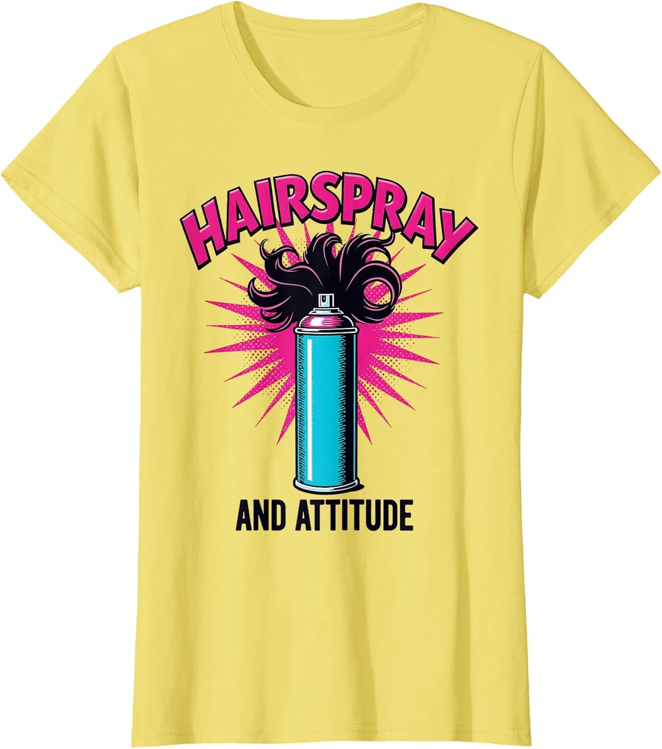 Hairspray and Attitude 80s Women Retro Design